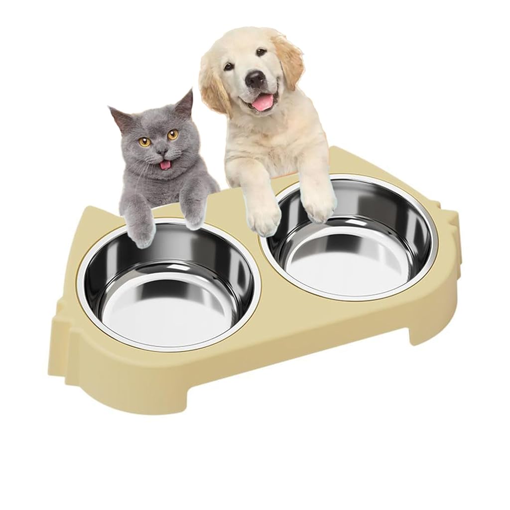 Qpets® Dog Food Bowl Water Bowl,Stainless Steel Dog Cat Drinking,Easy to Clean Qpets® Dog Food Bowl Water Bowl,Stainless Steel Dog Cat Drinking,Easy to Clean